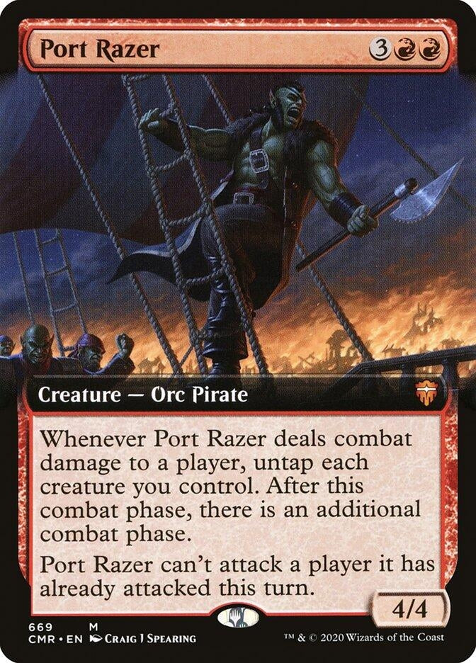 Image for Port Razer (Extended Art) (669) [Commander Legends] - Magic: The Gathering