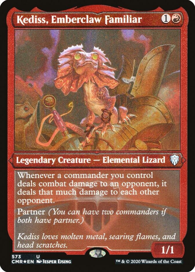 Image for Kediss, Emberclaw Familiar (Foil Etched) (573) [Commander Legends] - Magic: The Gathering