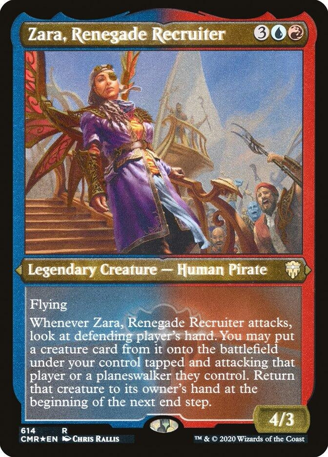 Image for Zara, Renegade Recruiter (Foil Etched) (614) [Commander Legends] - Magic: The Gathering