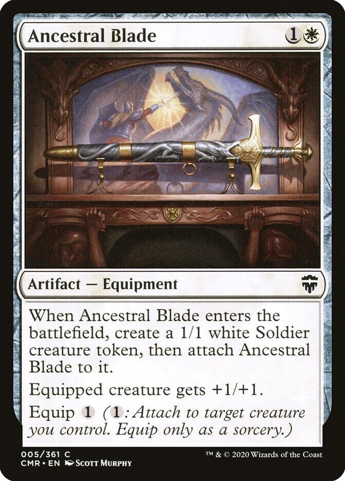Image for Ancestral Blade (5) [Commander Legends] - Magic: The Gathering