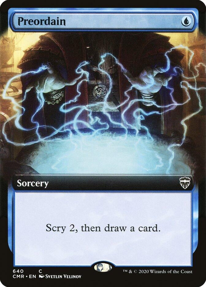 Image for Preordain (Extended Art) (640) [Commander Legends] - Magic: The Gathering