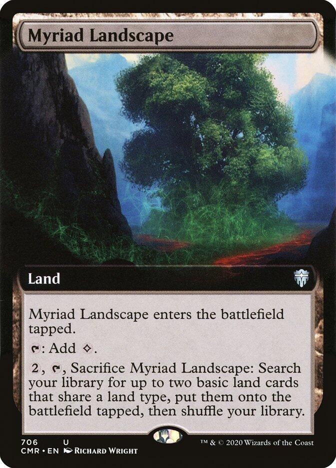 Image for Myriad Landscape (Extended Art) (706) [Commander Legends] - Magic: The Gathering