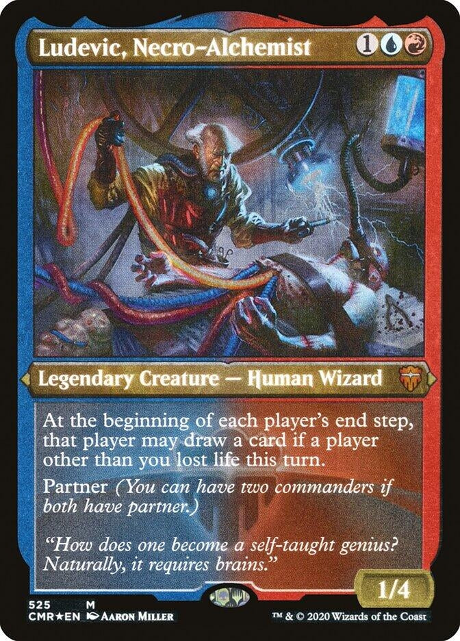 Image for Ludevic, Necro-Alchemist (Foil Etched) (525) [Commander Legends] - Magic: The Gathering