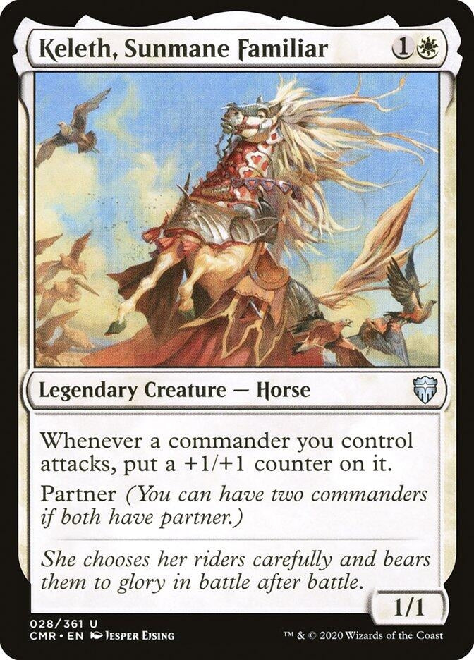 Image for Keleth, Sunmane Familiar (28) [Commander Legends] - Magic: The Gathering