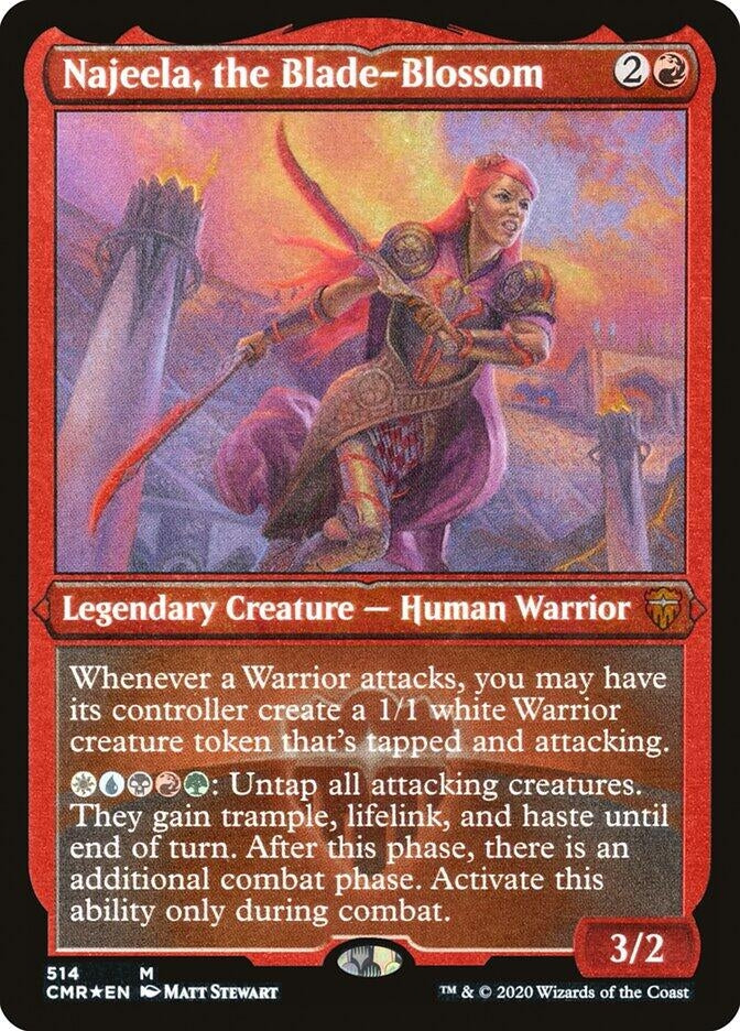 Image for Najeela, the Blade-Blossom (Foil Etched) (514) [Commander Legends] - Magic: The Gathering