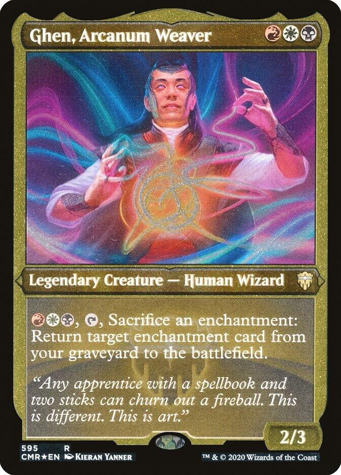 Image for Ghen, Arcanum Weaver (Foil Etched) (595) [Commander Legends] - Magic: The Gathering