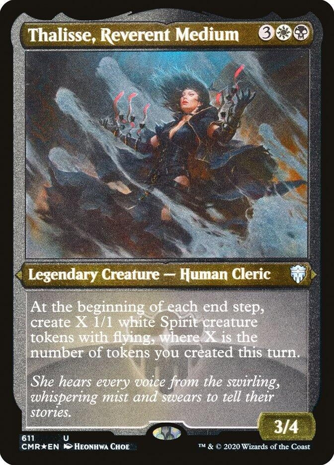 Image for Thalisse, Reverent Medium (Foil Etched) (611) [Commander Legends] - Magic: The Gathering