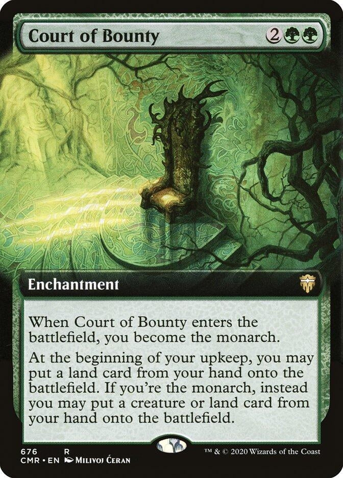 Image for Court of Bounty (Extended Art) (676) [Commander Legends] - Magic: The Gathering