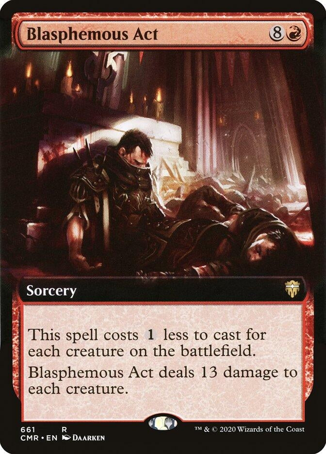 Image for Blasphemous Act (Extended Art) (661) [Commander Legends] - Magic: The Gathering
