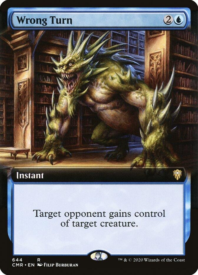 Image for Wrong Turn (Extended Art) (644) [Commander Legends] - Magic: The Gathering