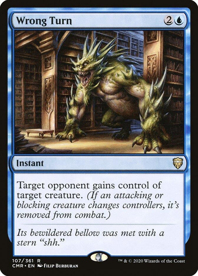 Image for Wrong Turn (107) [Commander Legends] - Magic: The Gathering