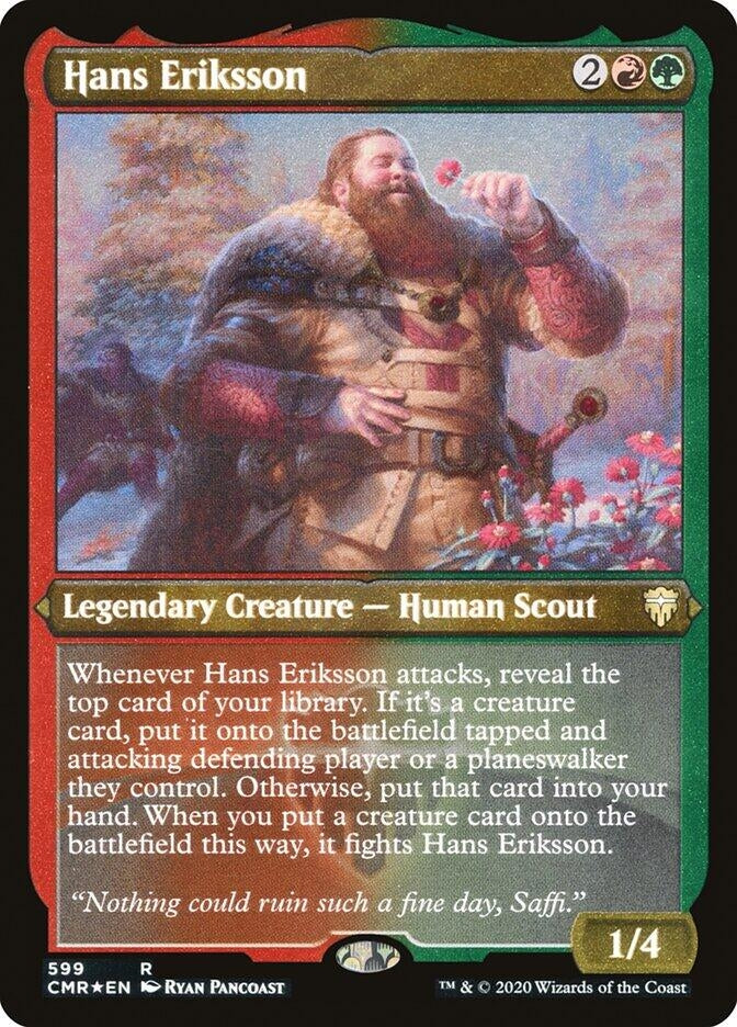 Image for Hans Eriksson (Foil Etched) (599) [Commander Legends] - Magic: The Gathering