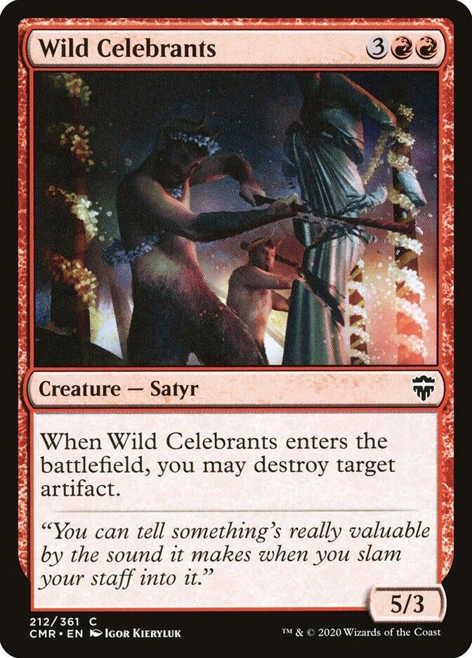 Image for Wild Celebrants (212) [Commander Legends] - Magic: The Gathering
