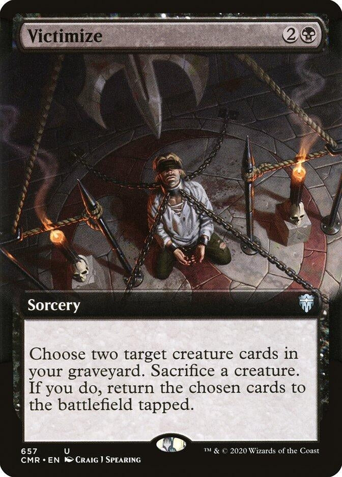 Image for Victimize (Extended Art) (657) [Commander Legends] - Magic: The Gathering
