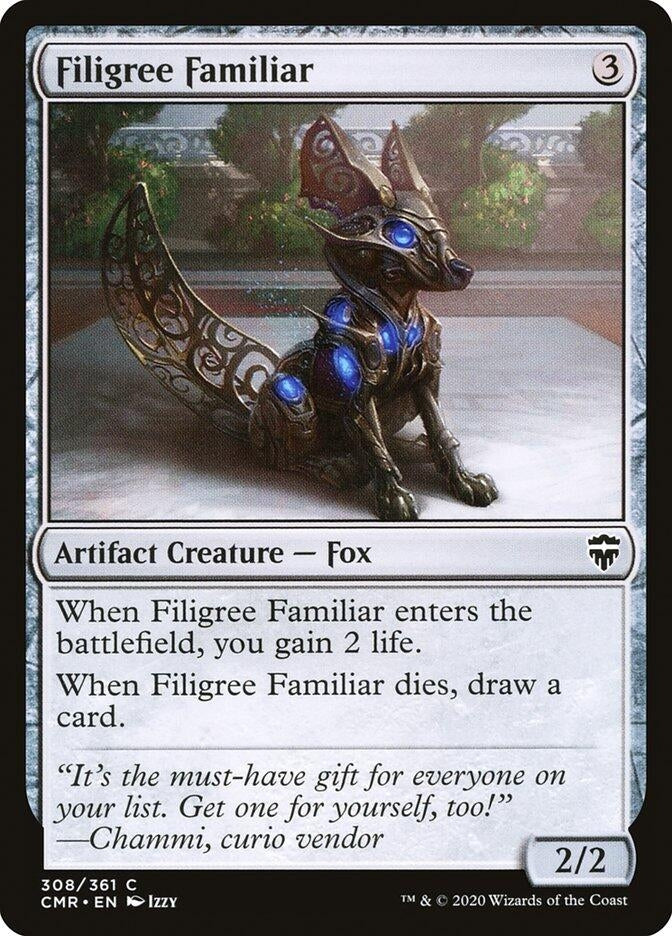 Image for Filigree Familiar (308) [Commander Legends] - Magic: The Gathering