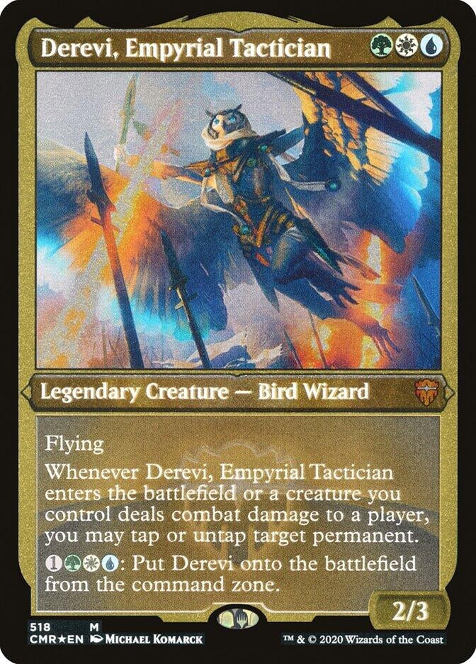 Image for Derevi, Empyrial Tactician (Foil Etched) (518) [Commander Legends] - Magic: The Gathering