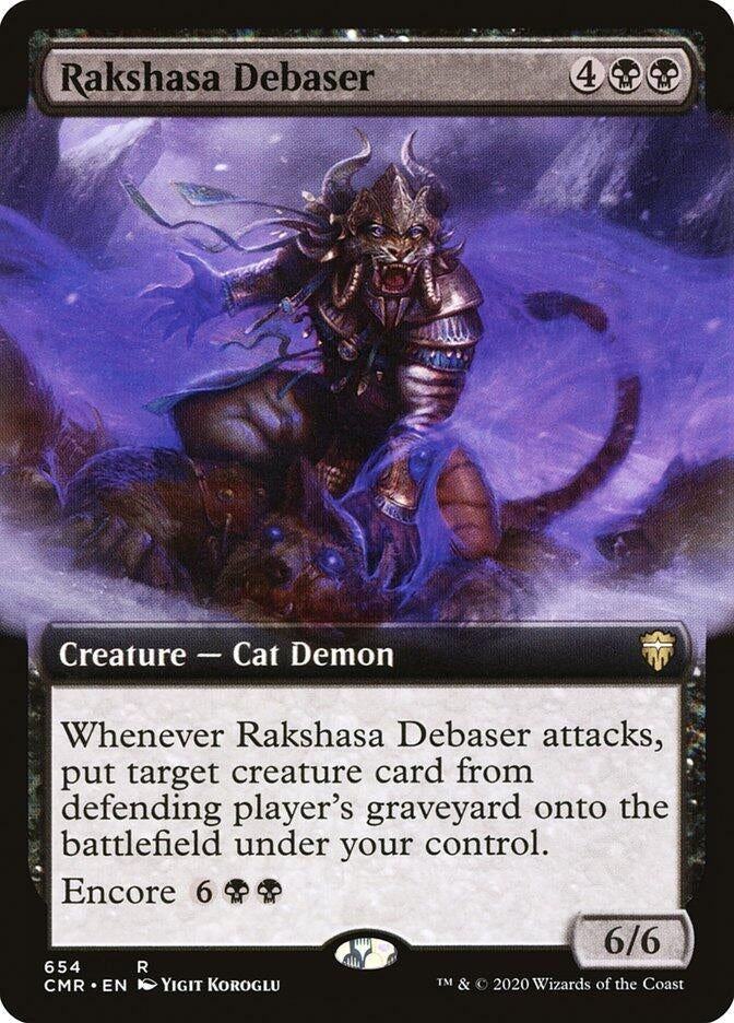 Image for Rakshasa Debaser (Extended Art) (654) [Commander Legends] - Magic: The Gathering