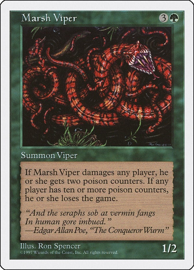 Image for Marsh Viper [Fifth Edition] - Magic: The Gathering