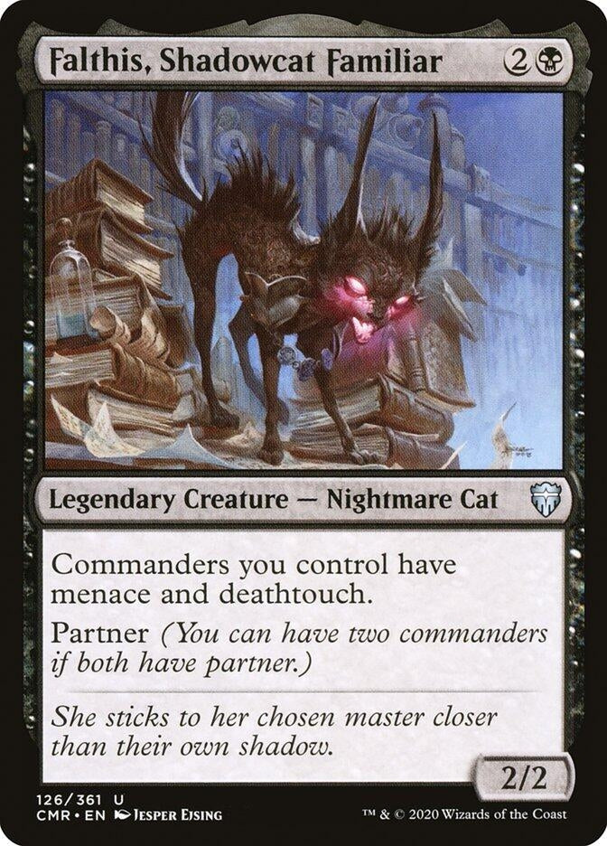 Image for Falthis, Shadowcat Familiar (126) [Commander Legends] - Magic: The Gathering