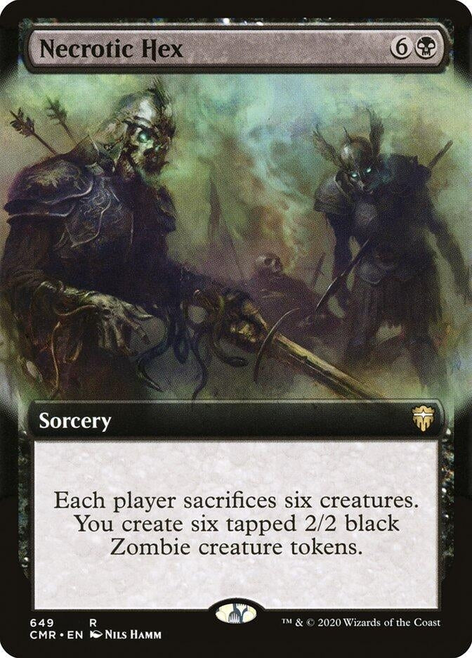 Image for Necrotic Hex (Extended Art) (649) [Commander Legends] - Magic: The Gathering