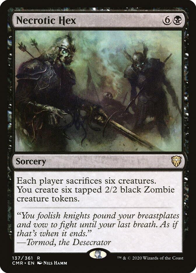Image for Necrotic Hex (137) [Commander Legends] - Magic: The Gathering