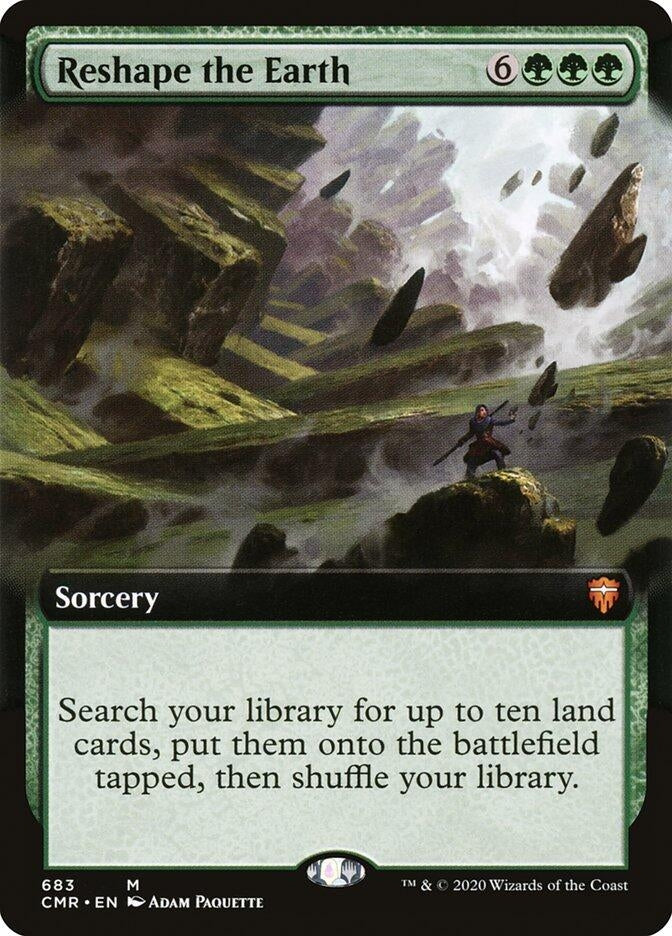 Image for Reshape the Earth (Extended Art) (683) [Commander Legends] - Magic: The Gathering