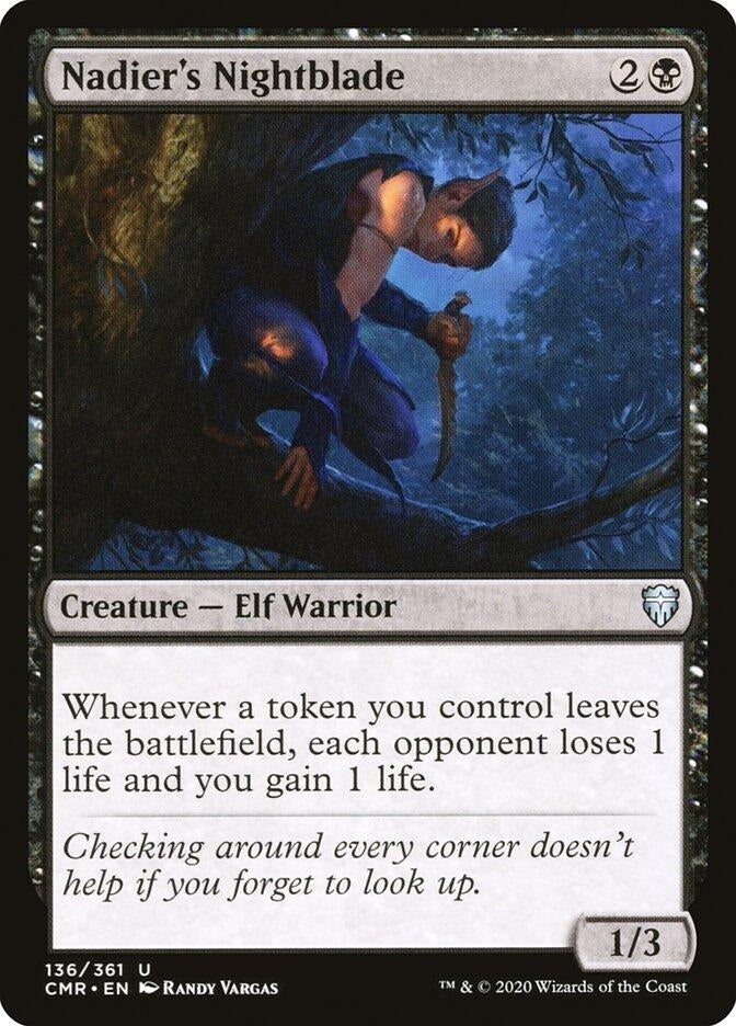 Image for Nadier's Nightblade (136) [Commander Legends] - Magic: The Gathering