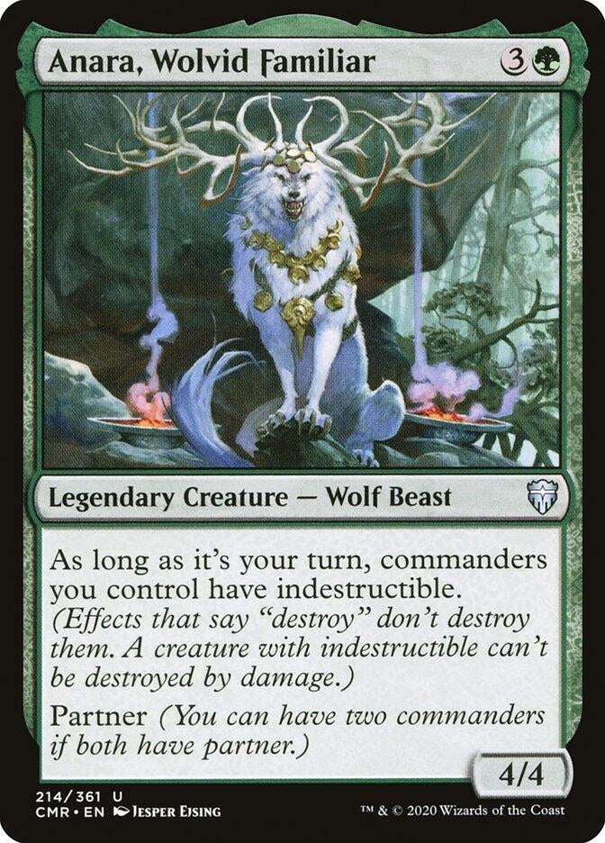 Image for Anara, Wolvid Familiar (214) [Commander Legends] - Magic: The Gathering