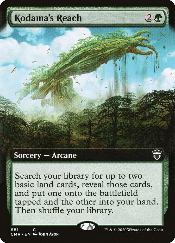 Image for Kodama's Reach (Extended Art) (681) [Commander Legends] - Magic: The Gathering