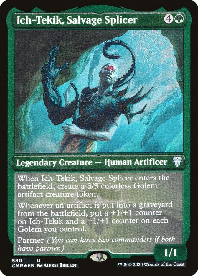 Image for Ich-Tekik, Salvage Splicer (Foil Etched) (580) [Commander Legends] - Magic: The Gathering