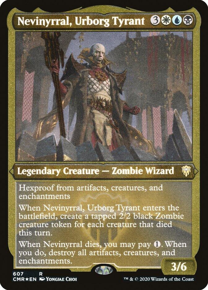 Image for Nevinyrral, Urborg Tyrant (Foil Etched) (607) [Commander Legends] - Magic: The Gathering