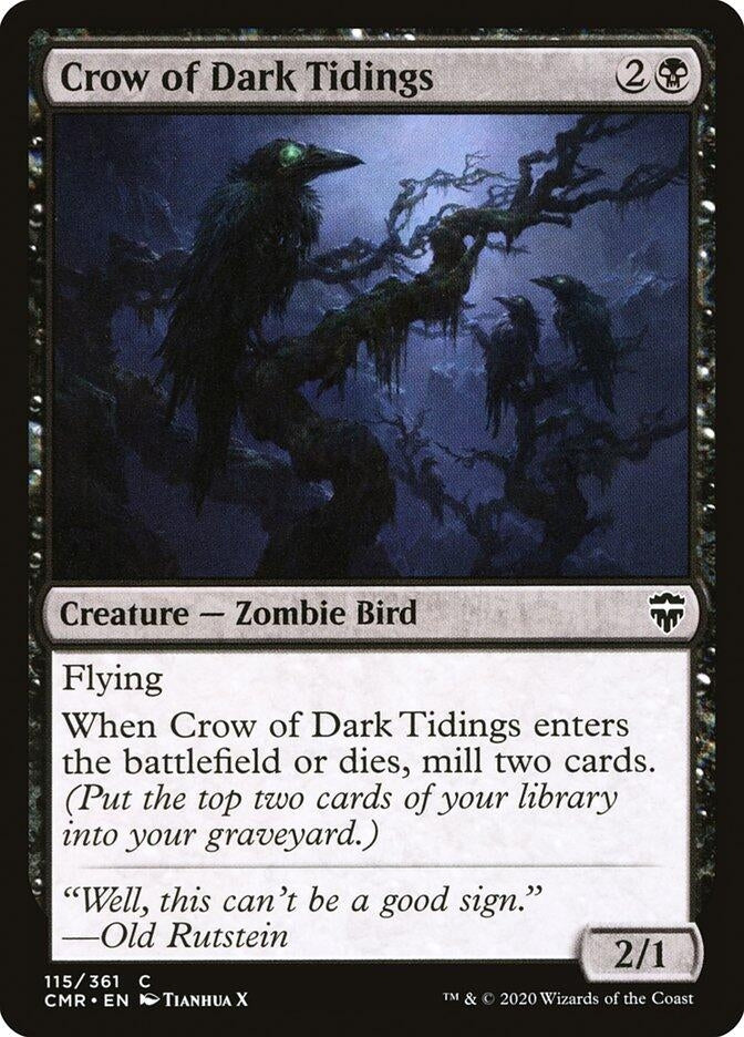 Image for Crow of Dark Tidings (115) [Commander Legends] - Magic: The Gathering