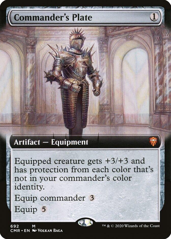 Image for Commander's Plate (Extended Art) (692) [Commander Legends] - Magic: The Gathering
