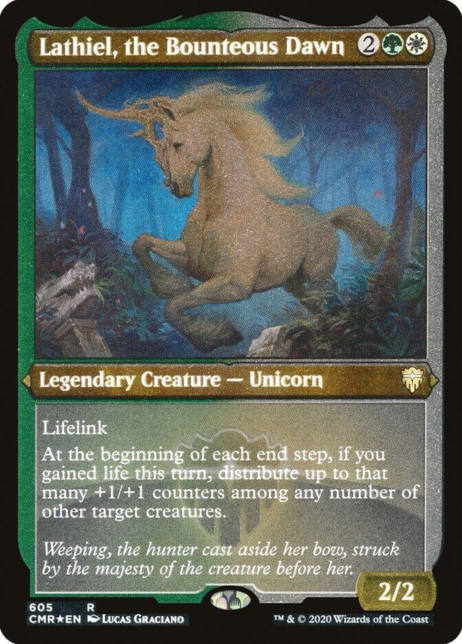 Image for Lathiel, the Bounteous Dawn (Foil Etched) (605) [Commander Legends] - Magic: The Gathering
