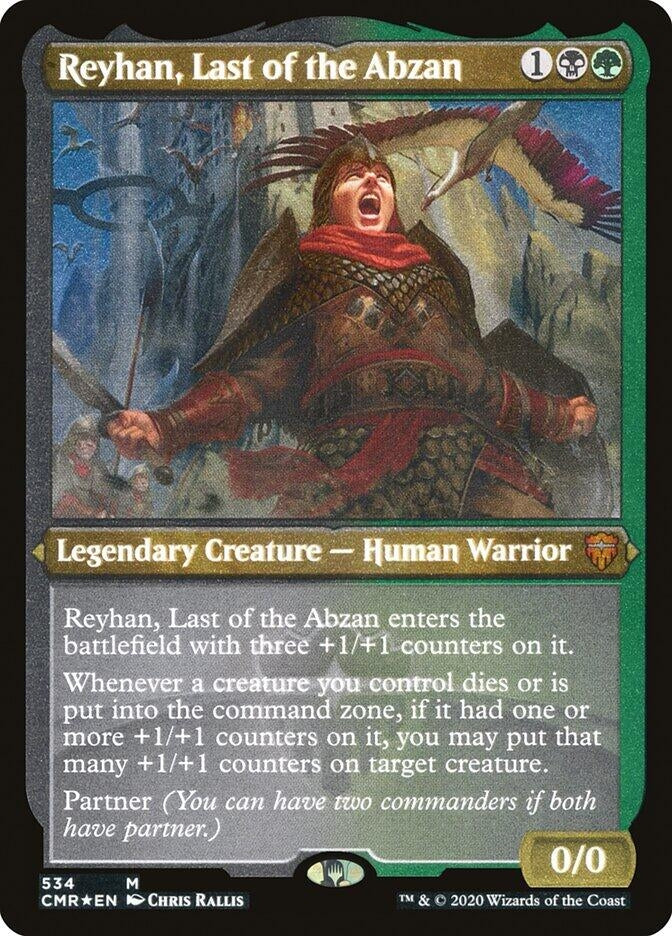 Image for Reyhan, Last of the Abzan (Foil Etched) (534) [Commander Legends] - Magic: The Gathering