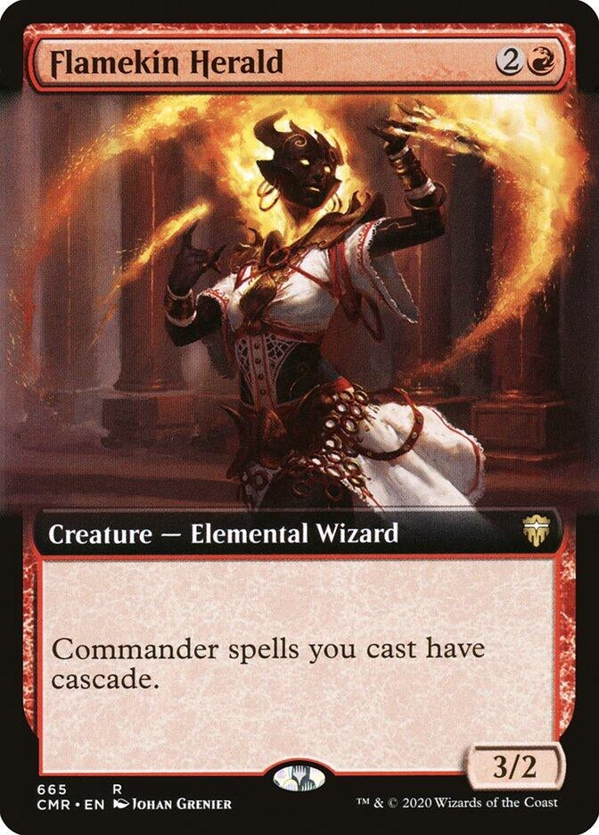 Image for Flamekin Herald (Extended Art) (665) [Commander Legends] - Magic: The Gathering