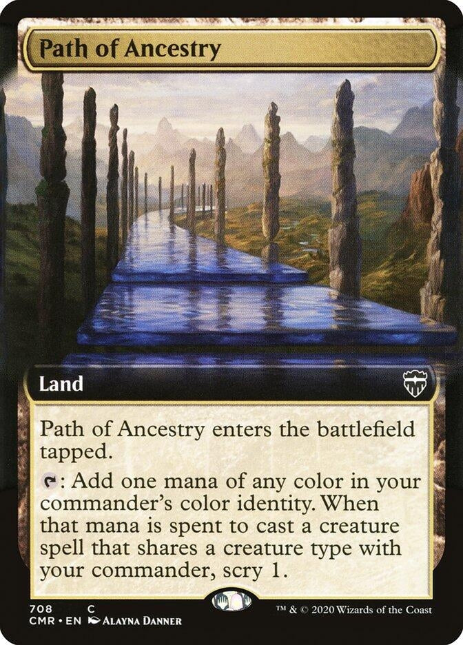 Image for Path of Ancestry (Extended Art) (708) [Commander Legends] - Magic: The Gathering