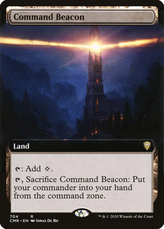 Image for Command Beacon (Extended Art) (704) [Commander Legends] - Magic: The Gathering