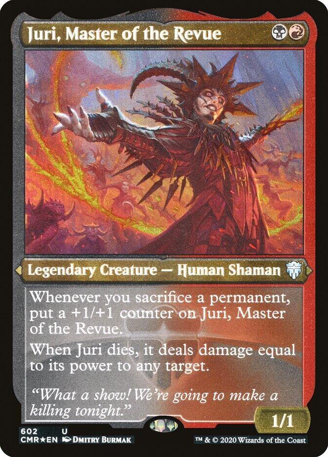 Image for Juri, Master of the Revue (Foil Etched) (602) [Commander Legends] - Magic: The Gathering