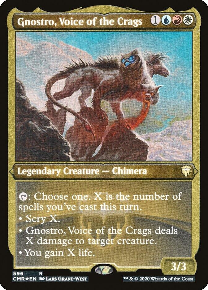 Image for Gnostro, Voice of the Crags (Foil Etched) (596) [Commander Legends] - Magic: The Gathering