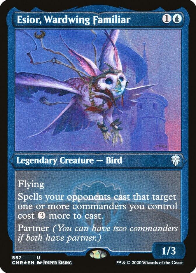 Image for Esior, Wardwing Familiar (Foil Etched) (557) [Commander Legends] - Magic: The Gathering