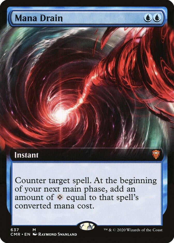 Image for Mana Drain (Extended Art) (637) [Commander Legends] - Magic: The Gathering