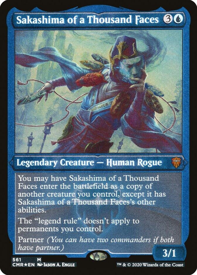 Image for Sakashima of a Thousand Faces (Foil Etched) (561) [Commander Legends] - Magic: The Gathering