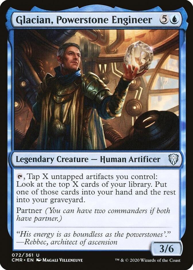 Image for Glacian, Powerstone Engineer (72) [Commander Legends] - Magic: The Gathering