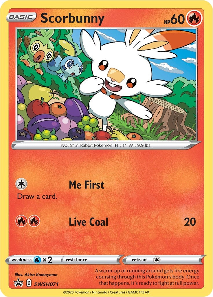 Image for Scorbunny - SWSH071 (SWSH071) [SWSH: Sword & Shield Promo Cards] - Pokemon