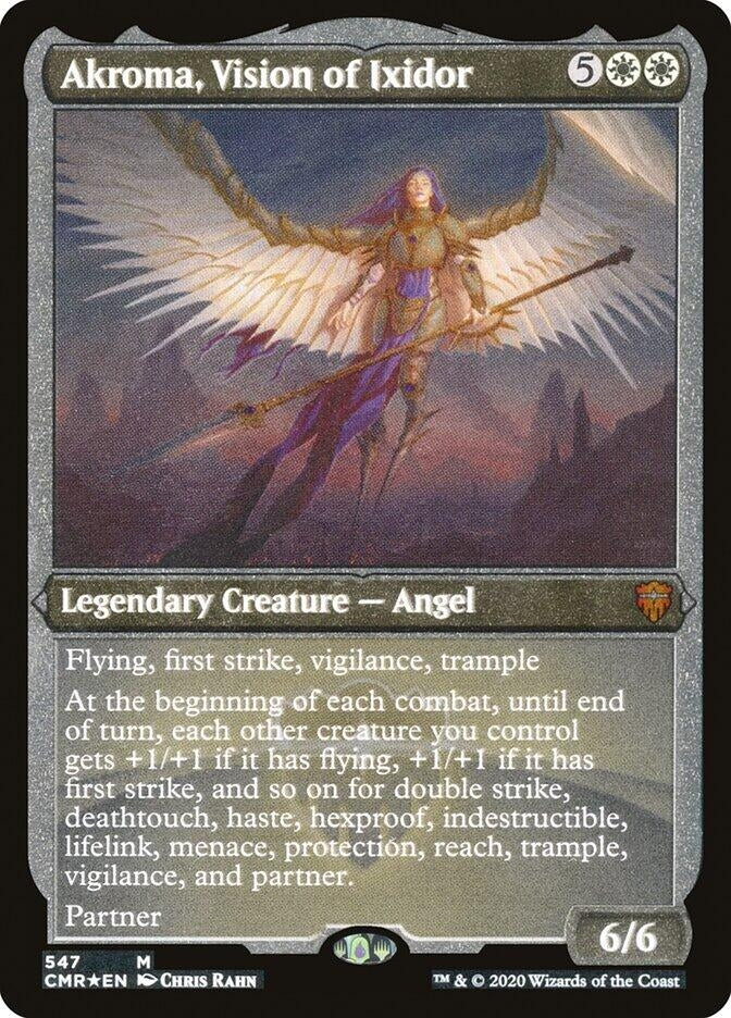 Image for Akroma, Vision of Ixidor (Foil Etched) (547) [Commander Legends] - Magic: The Gathering
