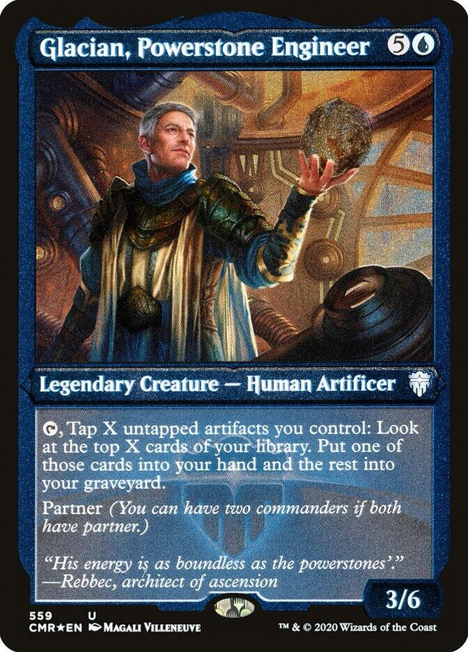Image for Glacian, Powerstone Engineer (Foil Etched) (559) [Commander Legends] - Magic: The Gathering