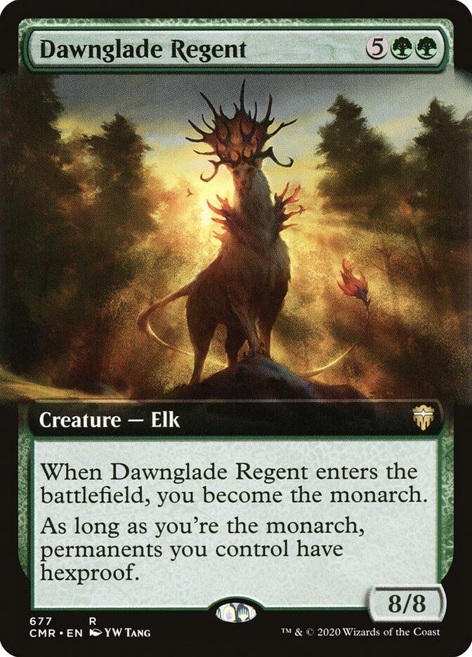 Image for Dawnglade Regent (Extended Art) (677) [Commander Legends] - Magic: The Gathering