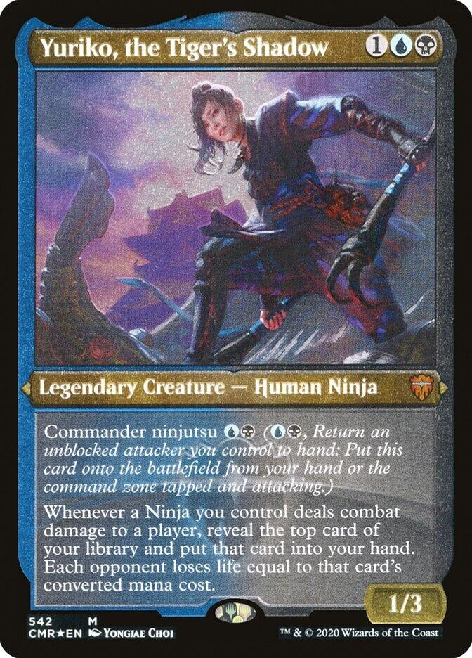 Image for Yuriko, the Tiger's Shadow (Foil Etched) (542) [Commander Legends] - Magic: The Gathering