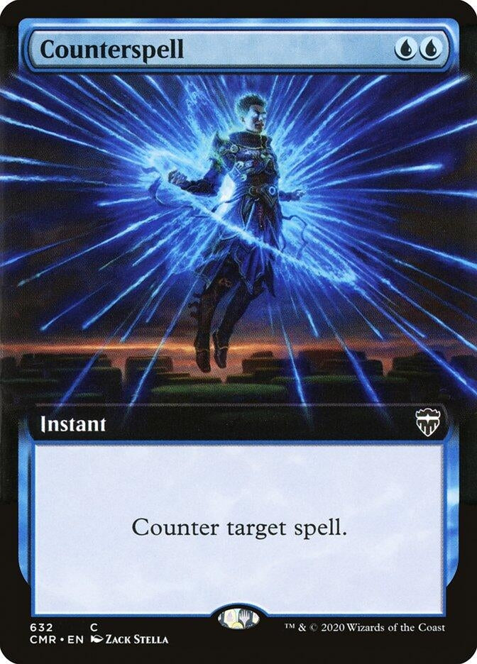 Image for Counterspell (Extended Art) (632) [Commander Legends] - Magic: The Gathering